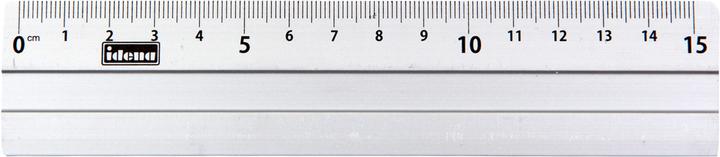 Actual product image Idena Ruler 15cm Aluminium (15 cm)