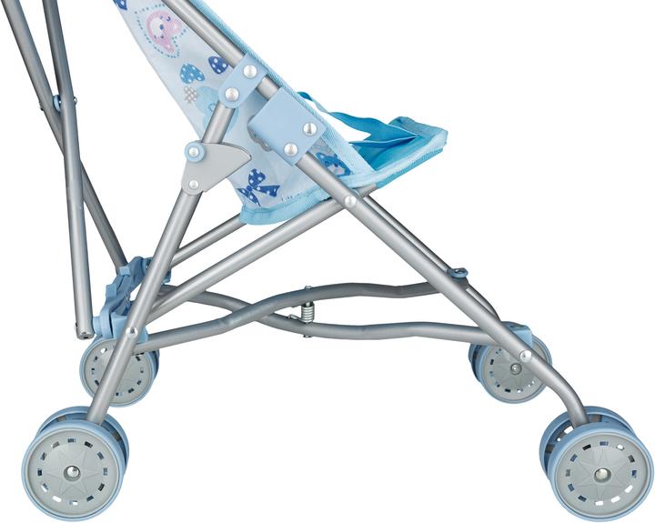 Image du produit Idena Poussette de poupée bleue pliable