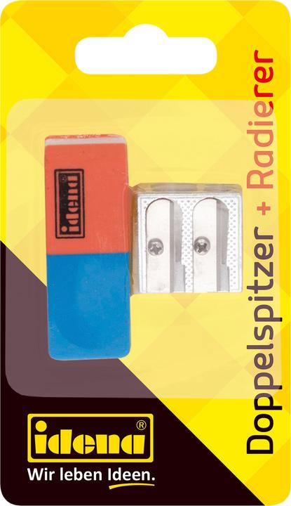 Actual product image Idena Lead/ink eraser and double sharpener