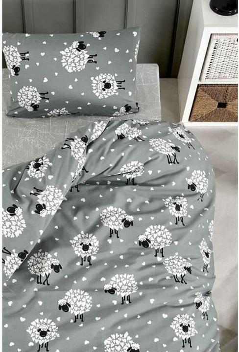 Produktbild BigBuy Bettbezug-Set Grau King size 3 Stücke (220 x 240 cm, 60 x 60 cm)