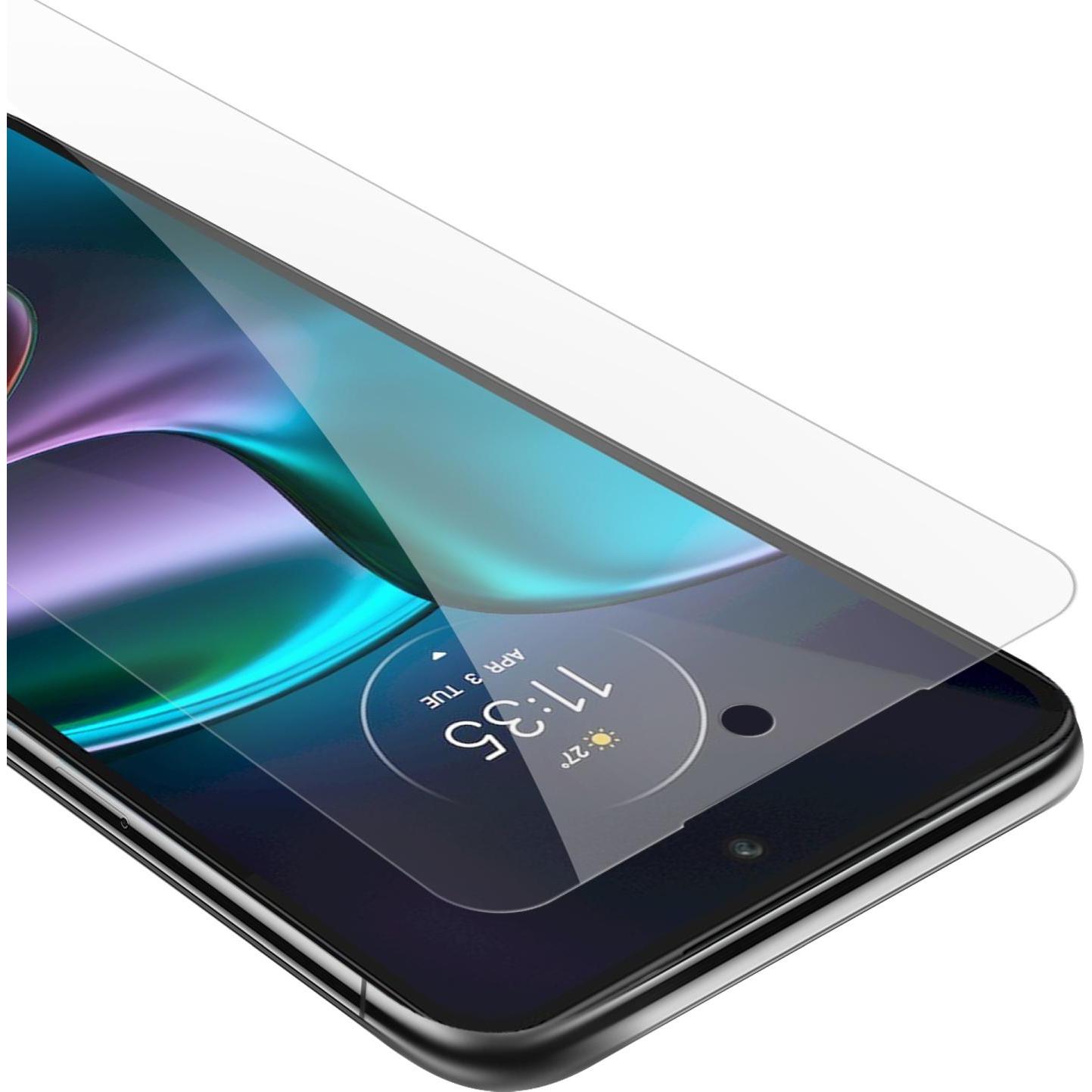 Cadorabo Tempered Schutzglas für Motorola EDGE 30 (1 Stück, Motorola Edge 30), Smartphone Schutzfolie, Transparent
