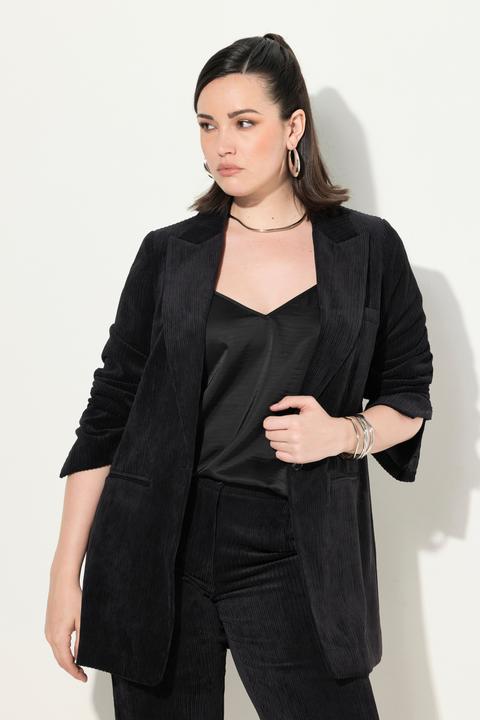 Immagine prodotto Ulla Popken Blazer in velluto a coste con revers e doppio spacco sul retro (50)