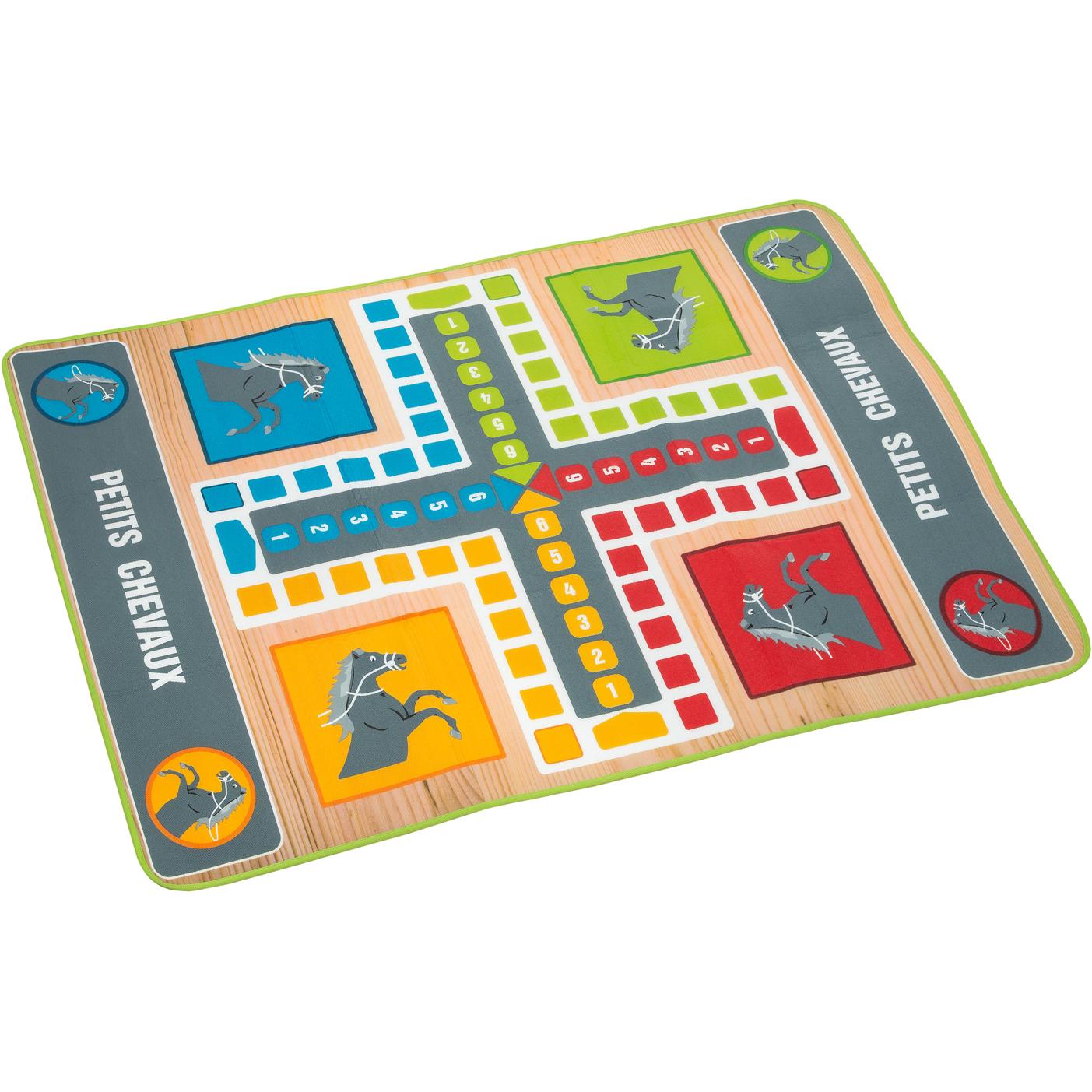 Thumbnail - Idena, Spielteppich + Spielmatte, Spielteppich Ludo 130x93cm (130 x 93 cm)
