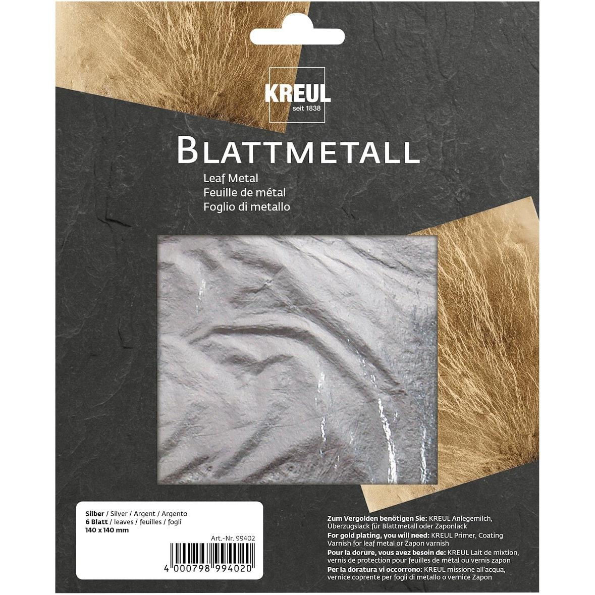 Thumbnail - Kreul, Künstlerfarbe + Bastelfarbe, Blattmetall (Silberfarben)