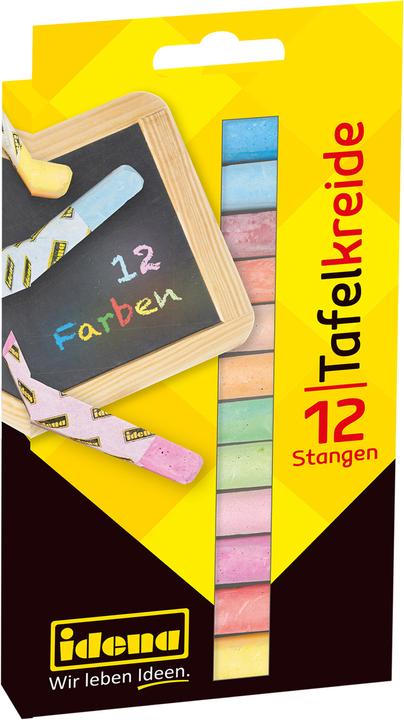 Idena Tafelkreide farbig 12er (Mehrfarbig, 12 x)
