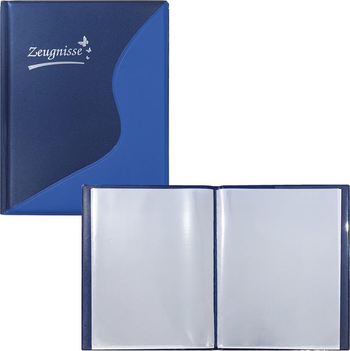 Idena Certificate folder A4 12 pockets blue (A4, 1x)