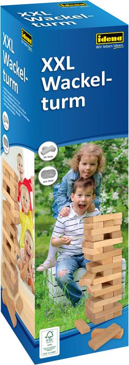 Actual product image Idena XXL Wobble Tower 54 Parts Wood FSC100%