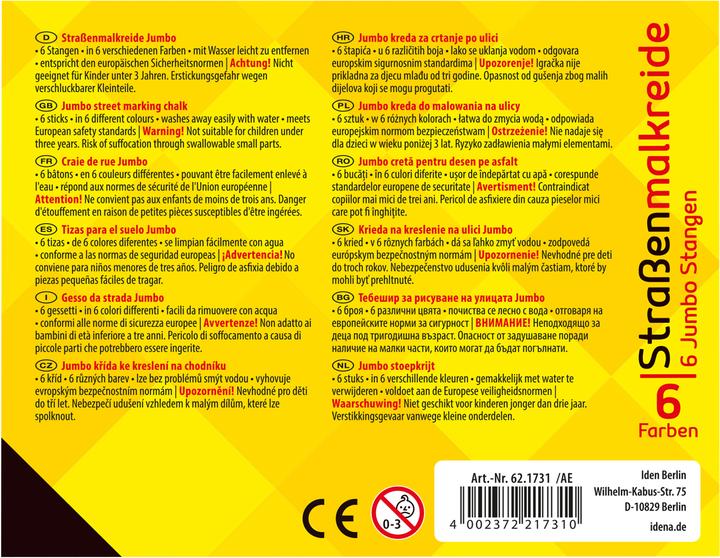 Immagine prodotto Idena Gesso di strada 6er (Multicolore, 6 x)