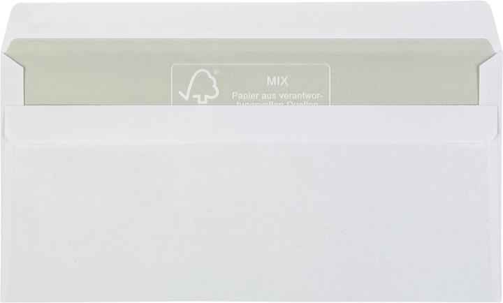 Image du produit Idena BU DL blanc 75g 100er sk o.F. FSC-Mix (DIN long (11 x 22 cm), 100 x)
