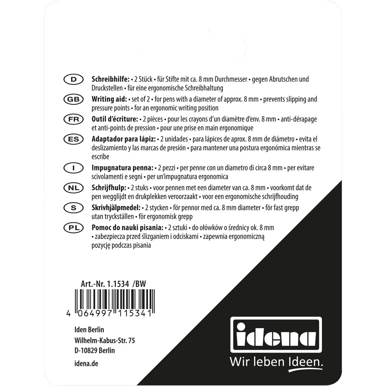 Thumbnail - Idena, Bleistift, Schreibhilfe 2er blau pink (8 mm, 2 x)