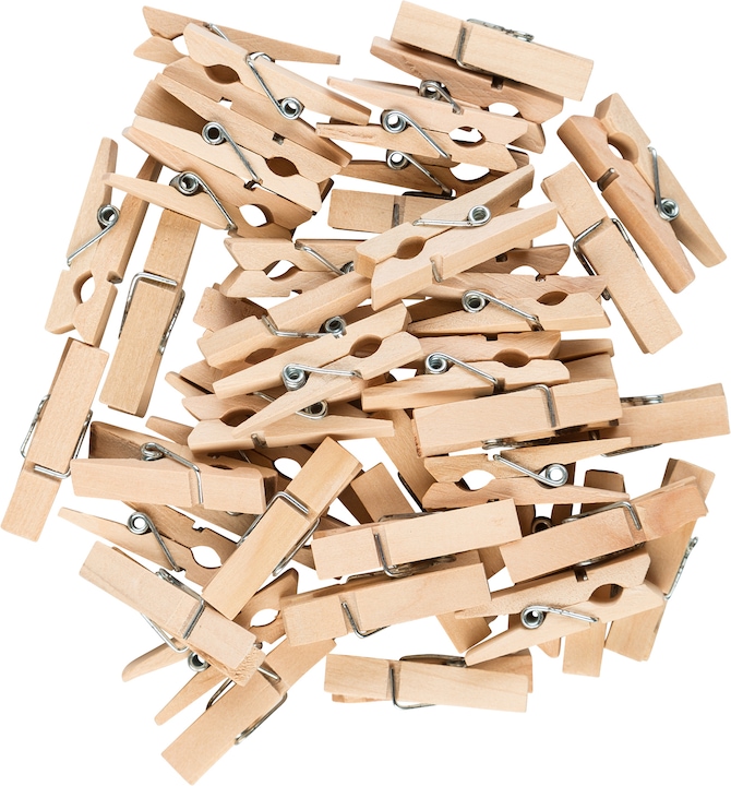 Immagine prodotto Idena Mollette per vestiti 35 mm 48 pezzi in legno