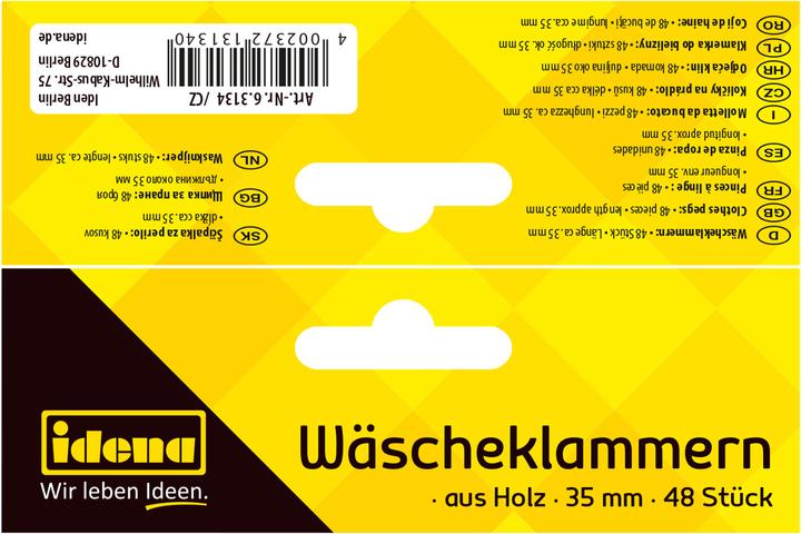 Productafbeelding Idena Wäscheklammern