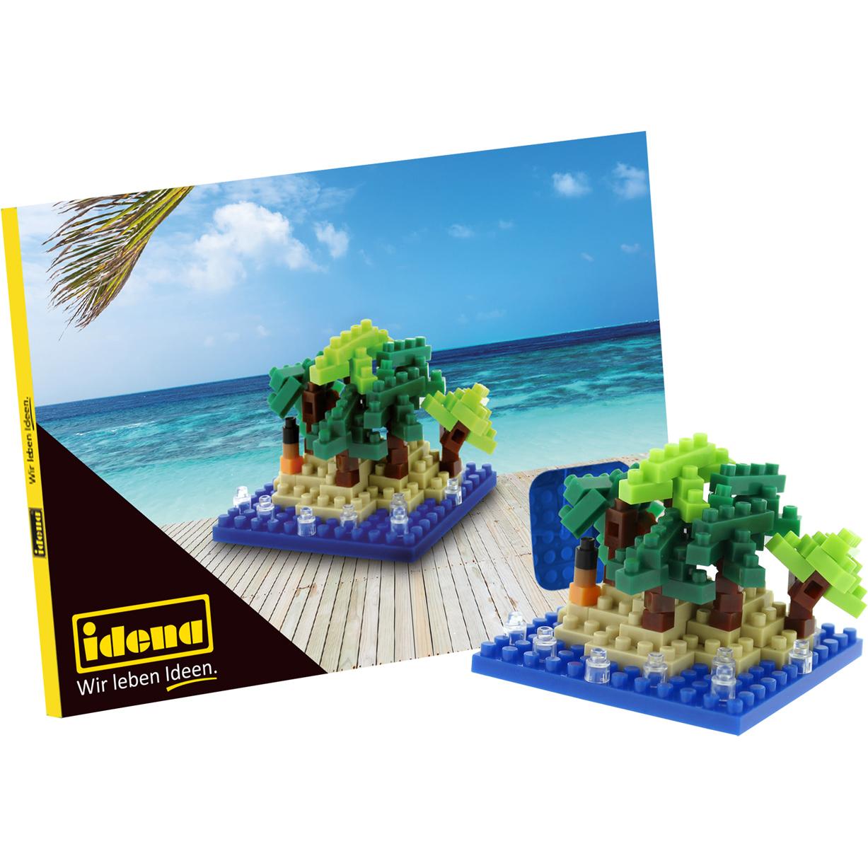 Idena Minibausteine Postkarte Happy Holiday