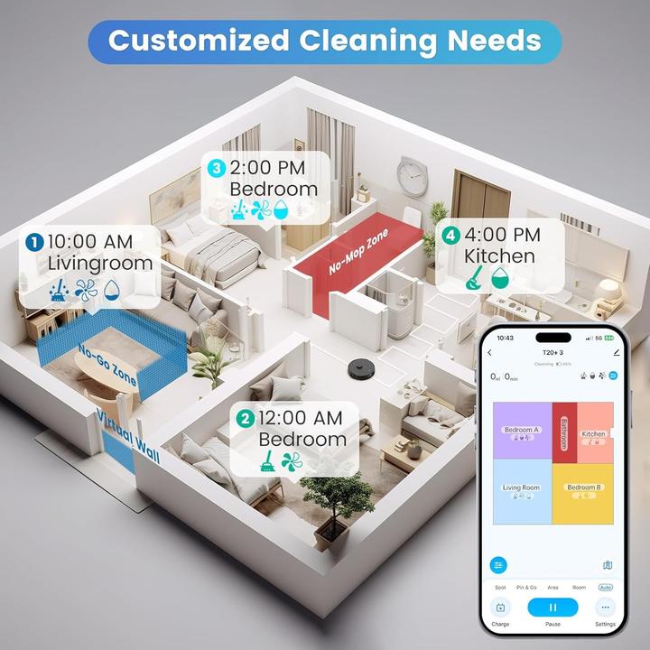 Image du produit Airrobo T20+ (2600 Pa, Torchon d'essuyage)