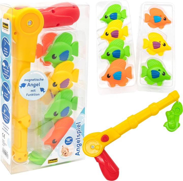 Actual product image Idena Fishing set magnetic 8 pieces