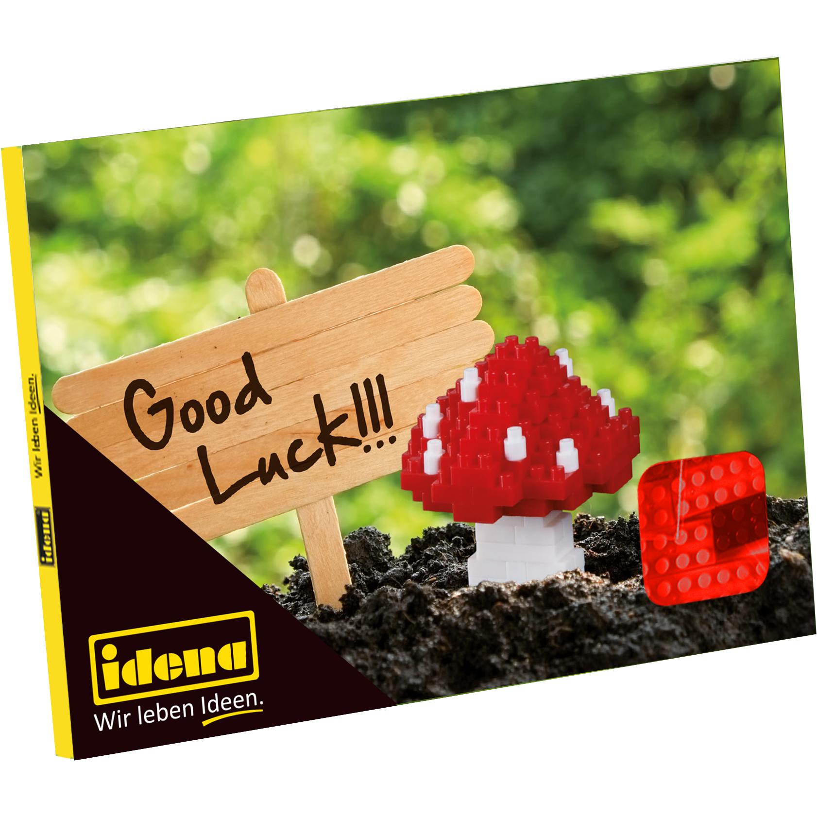 Thumbnail - Idena Minibausteine Postkarte Glückspilz