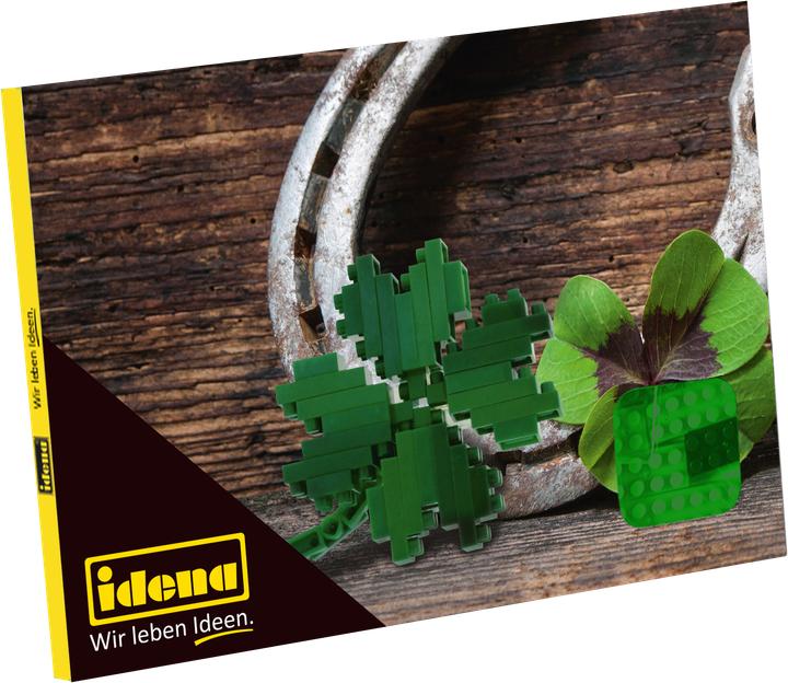 Produktbild Idena Minibausteine Postkarte Kleeblatt