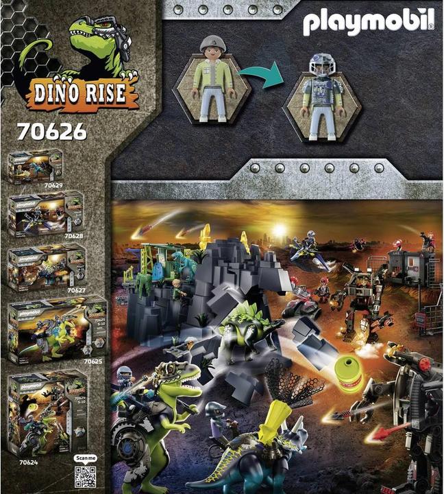 Image du produit Playmobil Saichania : Défense du coureur de combat (70626, Dinosaures Playmobil)