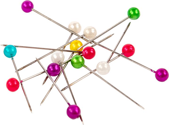 Actual product image Idena Round cobblestone needles, 150 pieces, assorted colours
