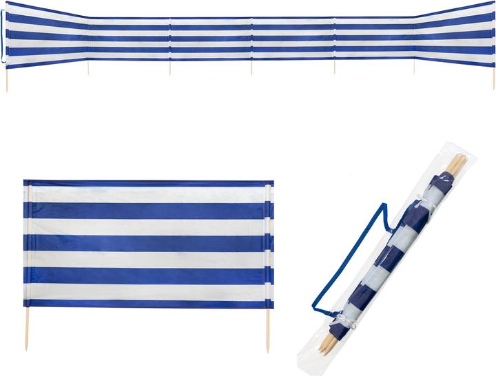 Produktbild Idena Windschutz 800x80cm blau weiss