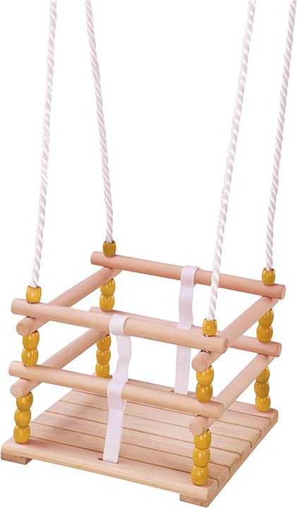 Actual product image Idena Lattice Swing Wood 30x30cm TÜV and GS