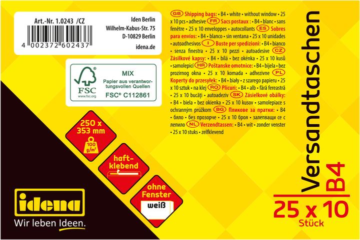 Produktbild Idena VT B4 weiss 100g 10er hk o.F. FSC-Mix (10 x)