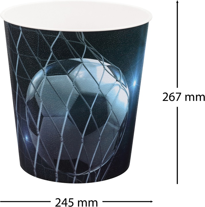 Produktbild Idena Papierkorb aus PP 9 Liter, Fussball (9 l)