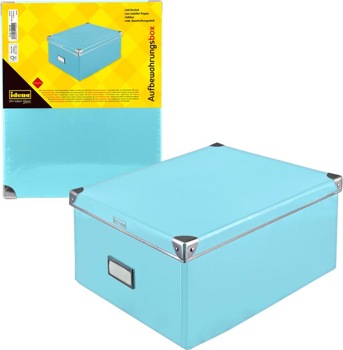 Actual product image Idena Box turquoise 35x28x17cm FSC-Rec