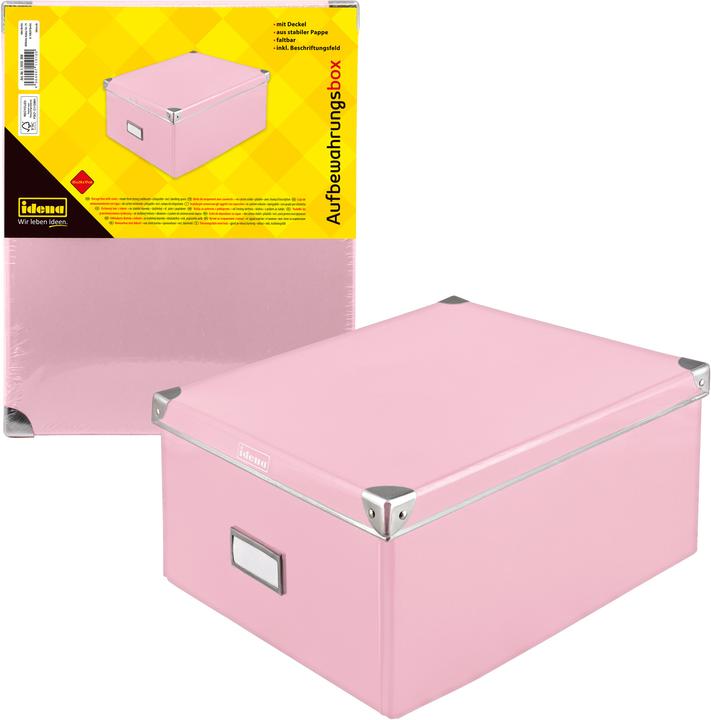 Actual product image Idena Box pink 35x28x17cm FSC-Rec