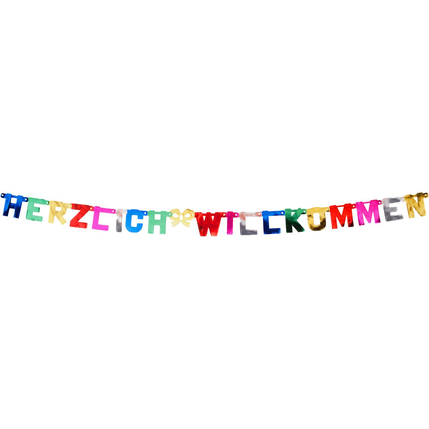 Idena Girlande Herzlich Willkommen 210cm FSC-Mix