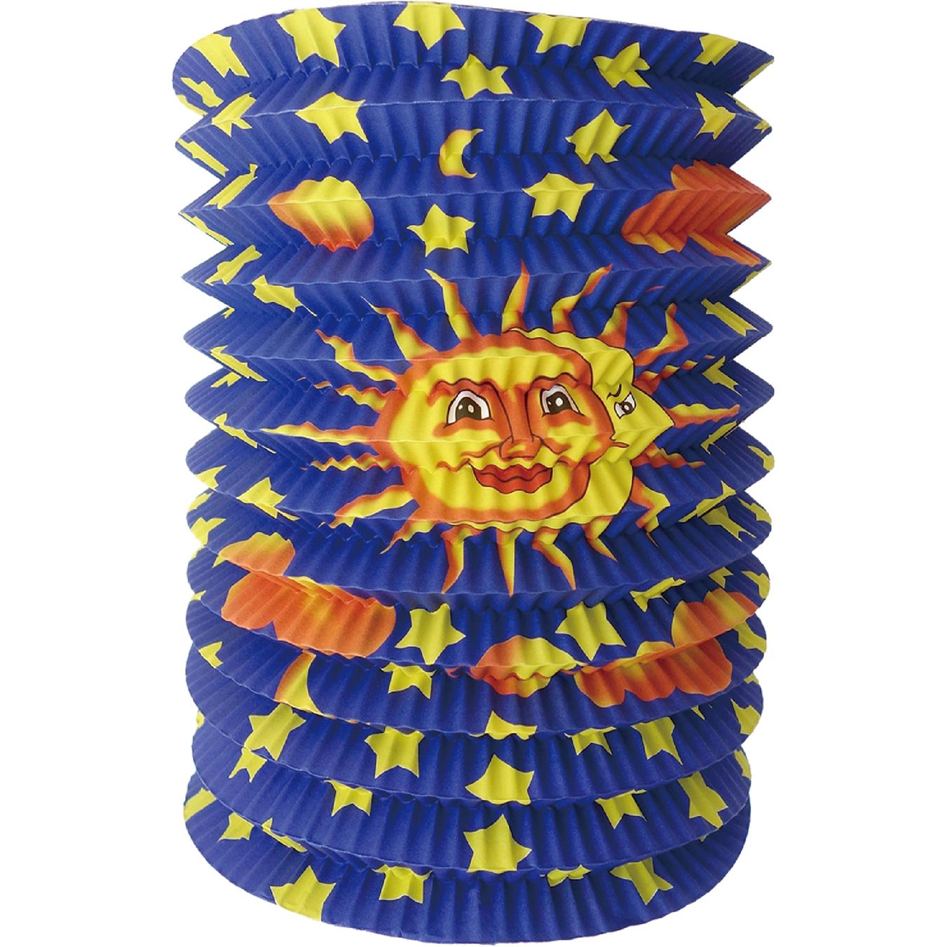 Idena, Laterne, Zuglaterne Sonne Mond D16x24cm FSC-Mix