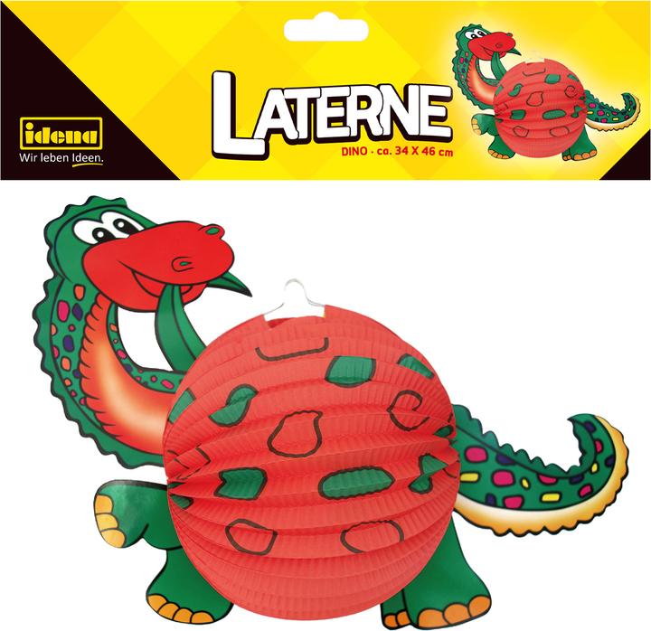 Produktbild Idena Laterne Dino rot/grün 34x46cm FSC-Mix (34 x 46 cm)