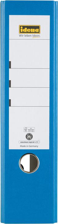 Actual product image Idena Folder A4 blue 8cm cloud marble FSC mix (A4, 80 mm)