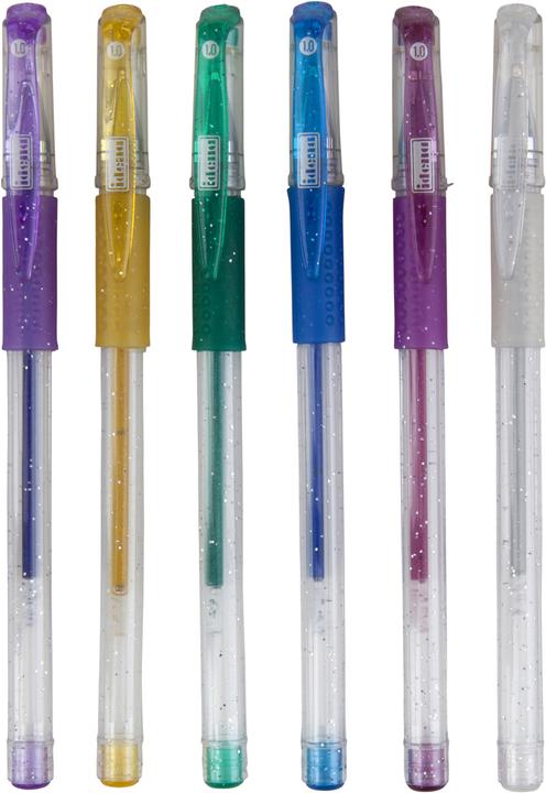 Produktbild Idena Glitter Gel Pen 6er (Mehrfarbig, 6x)