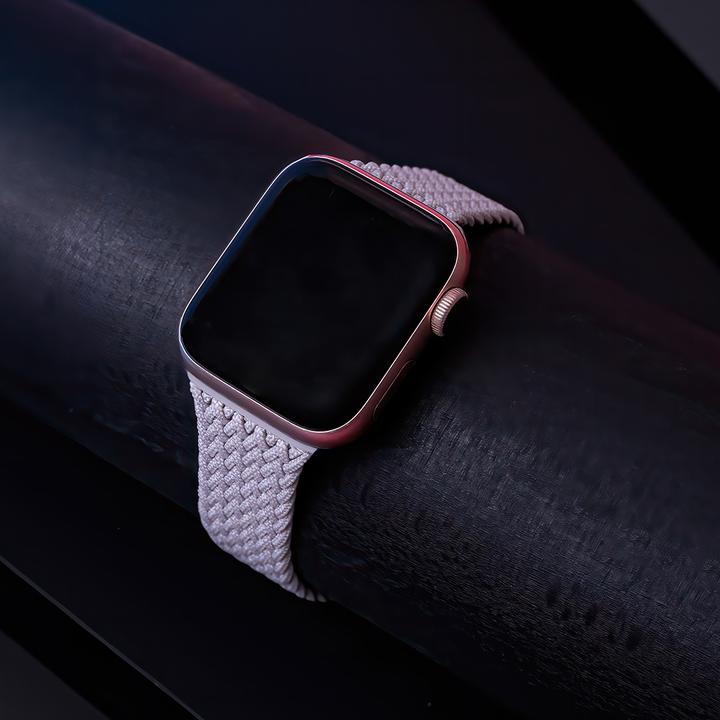 Produktbild OEM Elastisches Band L für Apple Watch 42/44/45 mm Länge 165 mm hellgrau