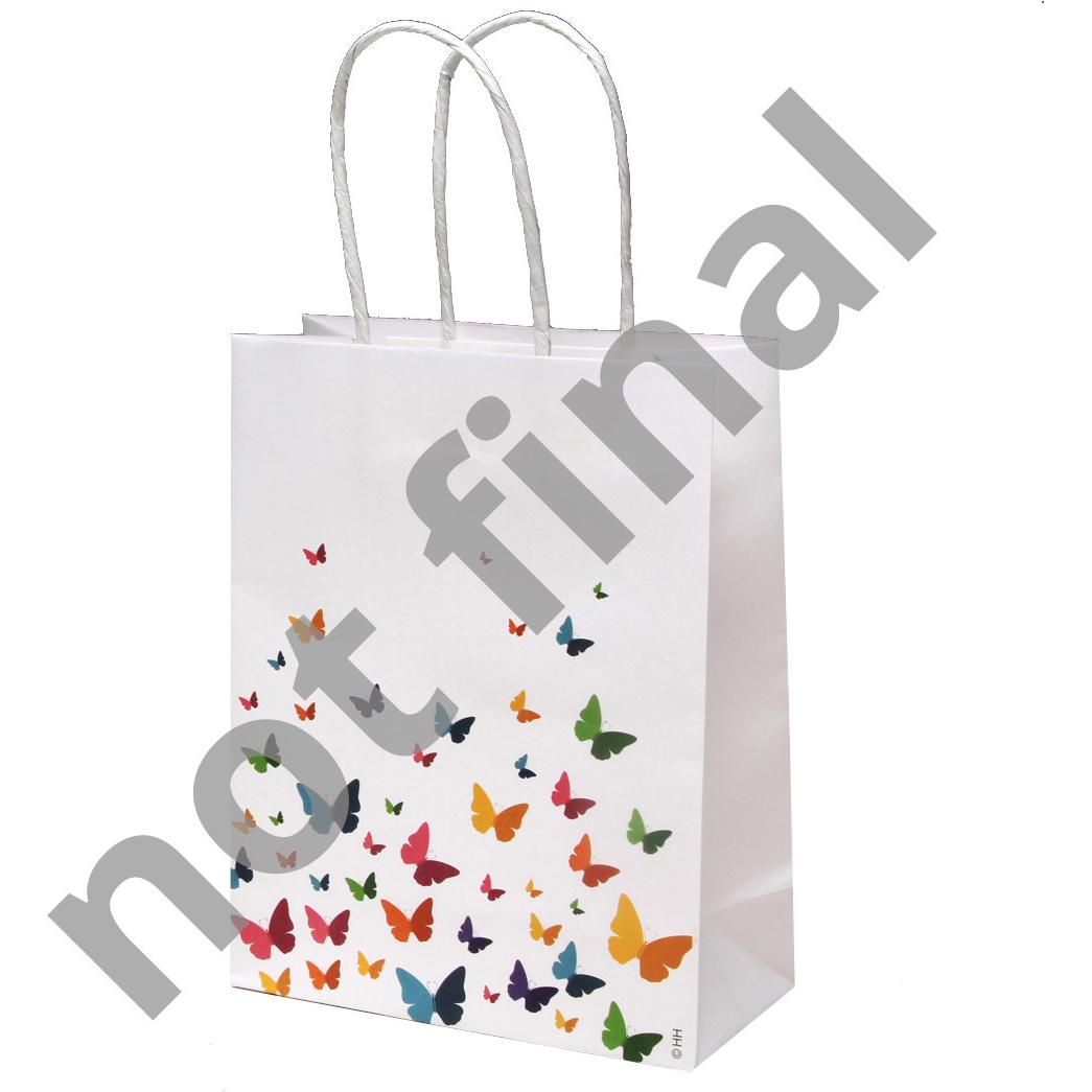 Idena, Geschenkverpackung, Geschenktasche Butterfly 15x20x7cm (Geschenktüte)
