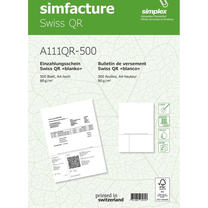 Produktbild Simplex Swiss QR (500 x)