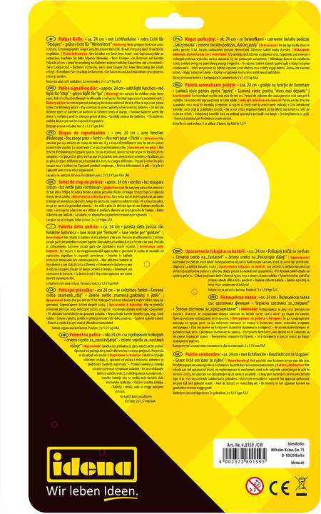 Produktbild Idena Polizei Kelle doppelte Lichtfunktion