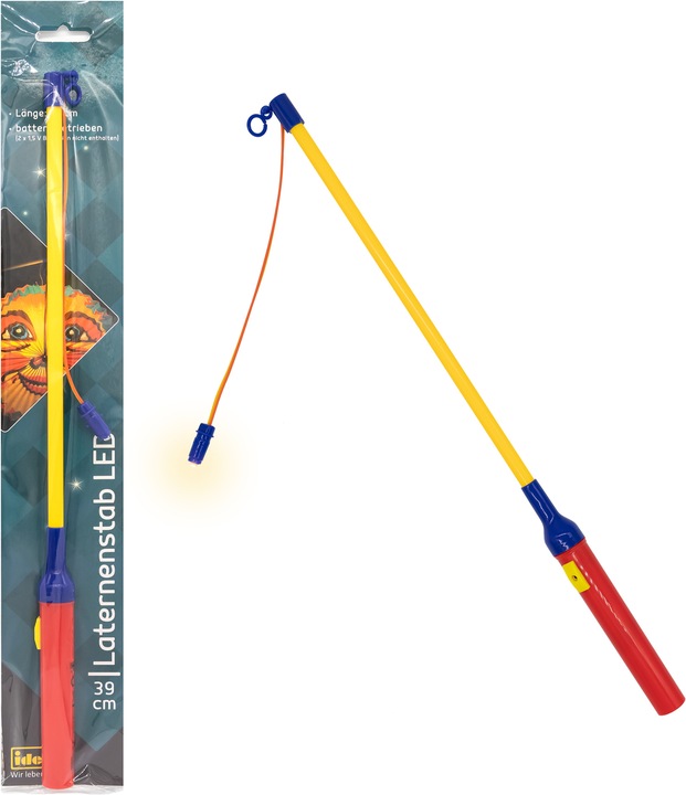 Idena Lantern Stick 39cm LED 2x 1,5V Battery
