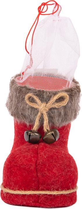 Produktbild Idena Nikolausstiefel rot 14x8x13,5cm mit Filzbezug