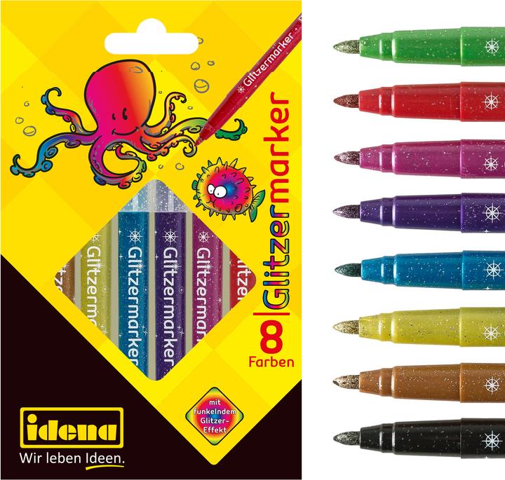 Produktbild Idena Glitzermarker 8 Farben (8x)