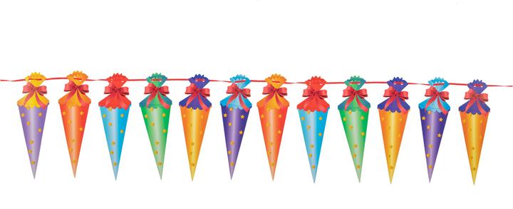 Produktbild Idena Girlande Schulstart 12 Schultüten FSC-Mix (1x)