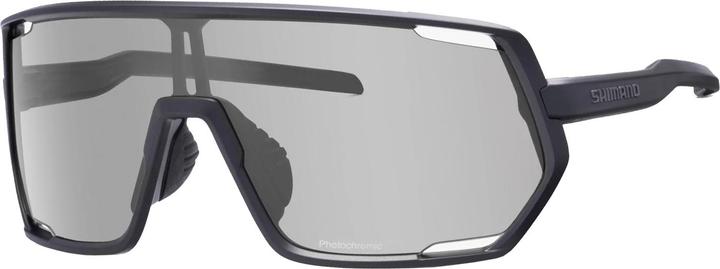 Actual product image Shimano Unisex Brille Technium BR (Mat Black, Transparent Brown, Photochromic, ridescape BR)