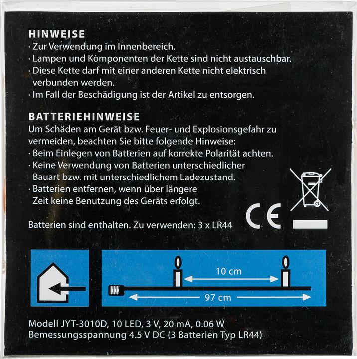 Produktbild Idena Korken-Lichterkette 2er Set,10 LED, warmweiss (0.90 m)