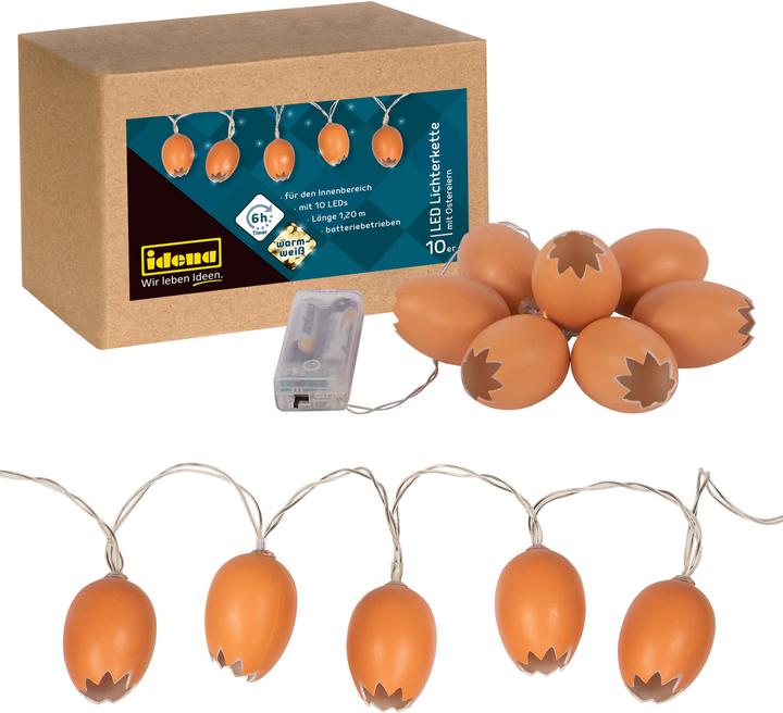 Idena LED Lichterkette Ostern 10LED 4x4,5cm (1.20 m)