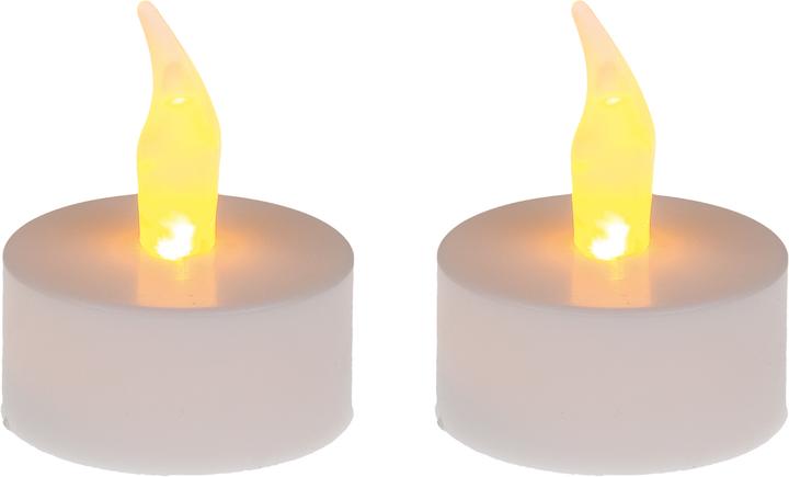 Idena Bougies à réchaud LED 2p. avec piles au lithium (2 x)