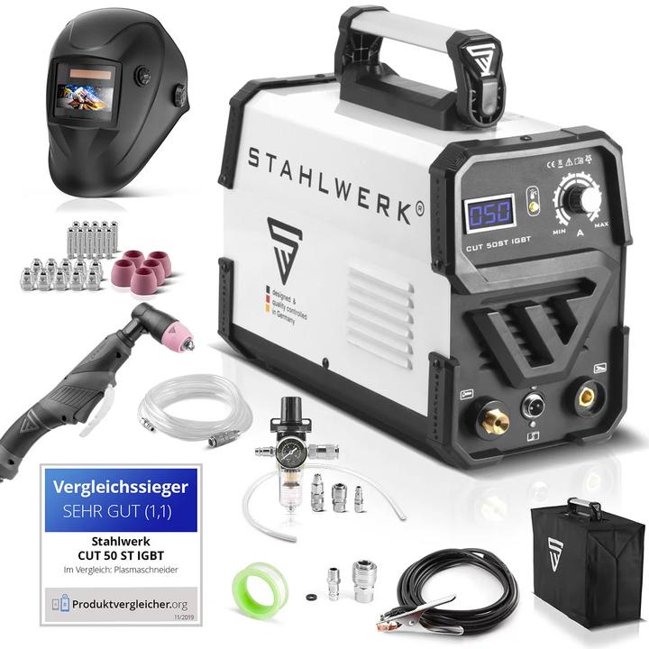 Produktbild Stahlwerk Plasmaschneider CUT 50 ST IGBT Vollausstattung mit 50 Ampere