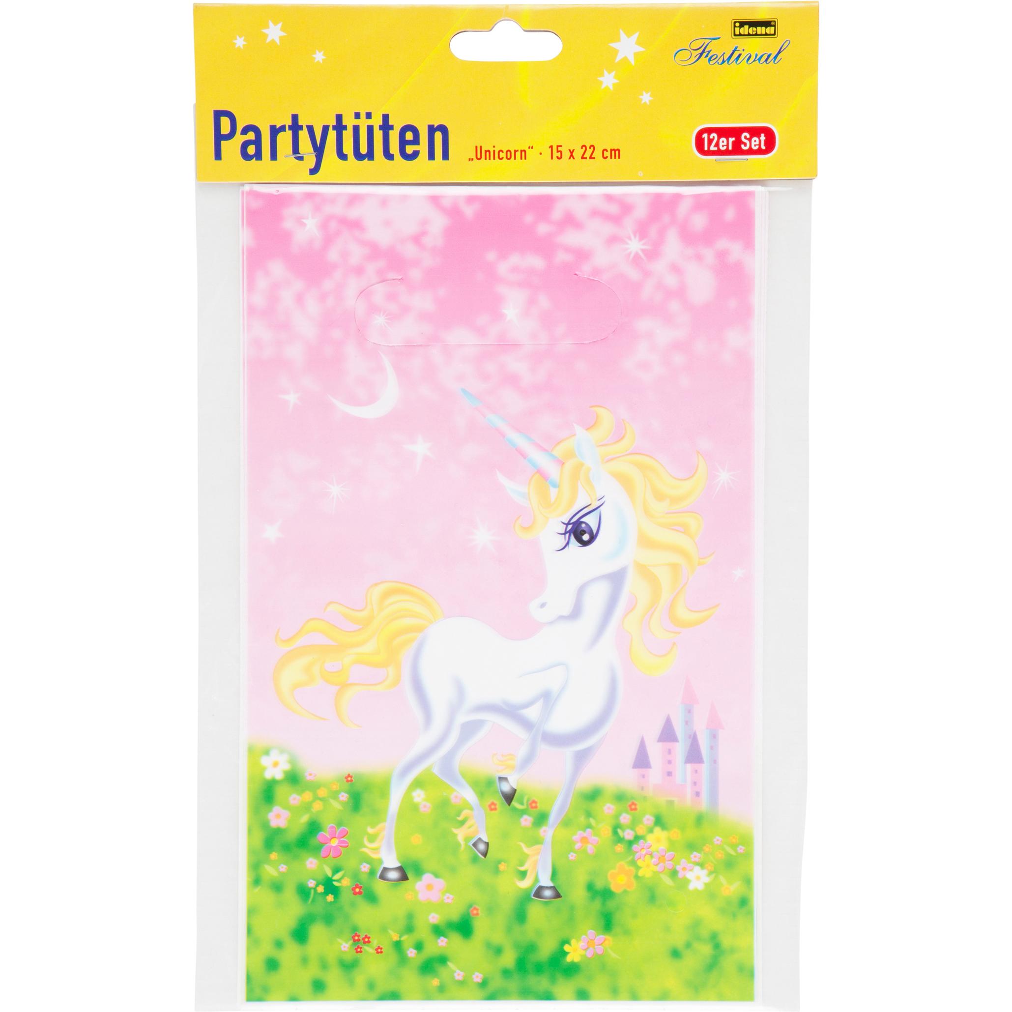 Thumbnail - Idena Partybeutel Einhorn 12 Stück, 15x22cm