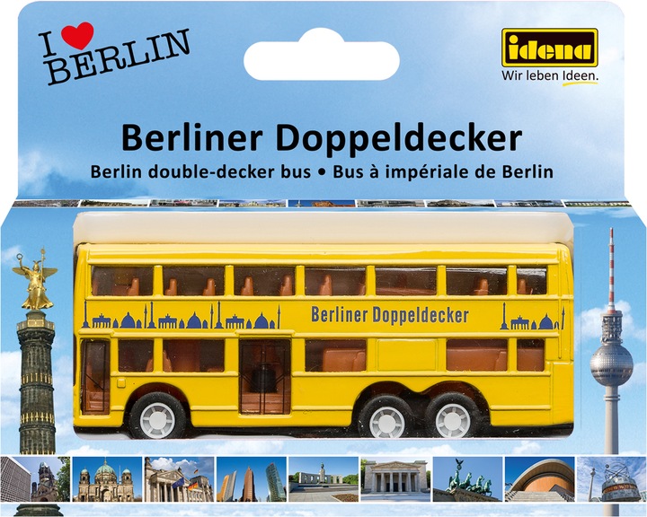 Actual product image Idena Double Decker Bus Berlin Freewheel 10cm