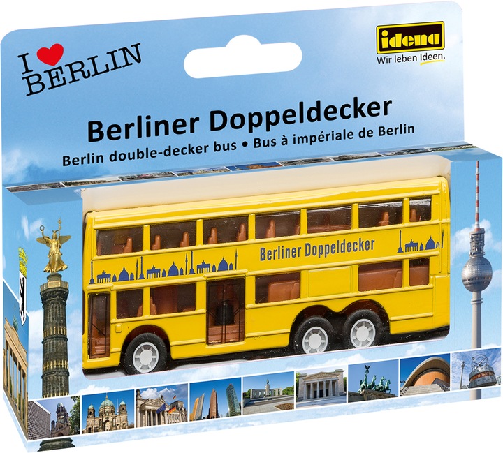 Actual product image Idena Double Decker Bus Berlin Freewheel 10cm